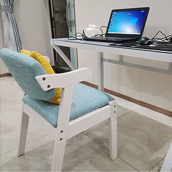 Contemporary Wooden Dining Arm Chair Open Back Single Dining Side Chair Clearhalo ' kitchen&dining_furn' 'Dining Chairs' 'Dining Tables & Seating' 'dining_chair' 'furn' 'furn_dining_chair' 'Furniture' 'furniture_dining_chair' 'Kitchen & Dining Furniture' 'kitchen' 1200x1200_8f0e0359-c393-4620-9e9d-845cec65e766