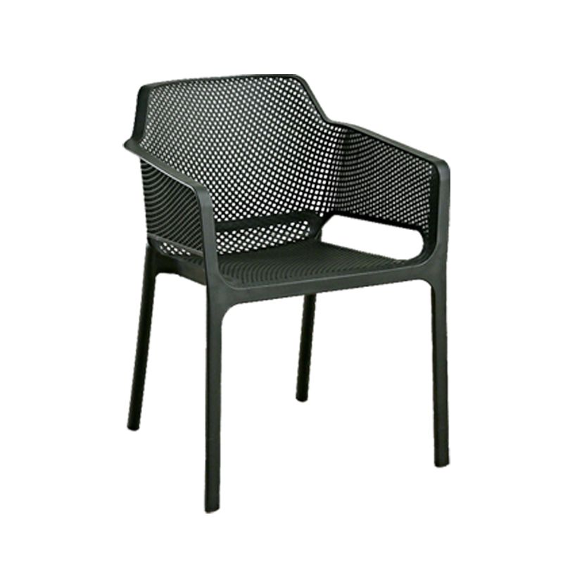 Designer Style Arm Chair Plastic Cross Back Side Chair for Restaurant Clearhalo 'Dining Chairs' 'Dining Tables & Seating' 'dining_chair' 'furn' 'furn_dining_chair' 'Furniture' 'Kitchen & Dining Furniture' 1200x1200_8f0ed50f-ddf4-4f47-b45e-640144c8edd8