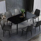 Modern Dining Table with Solid Back Chairs 1/4/6/7 Pieces Dinette Set Clearhalo 'Dining Room Sets' 'Dining Tables & Seating' 'dining_room_set' 'furn' 'furn_dining_room_set' 'Furniture' 'Kitchen & Dining Furniture' 1200x1200_8f140f02-9ea7-4eba-981c-4324f88889f6