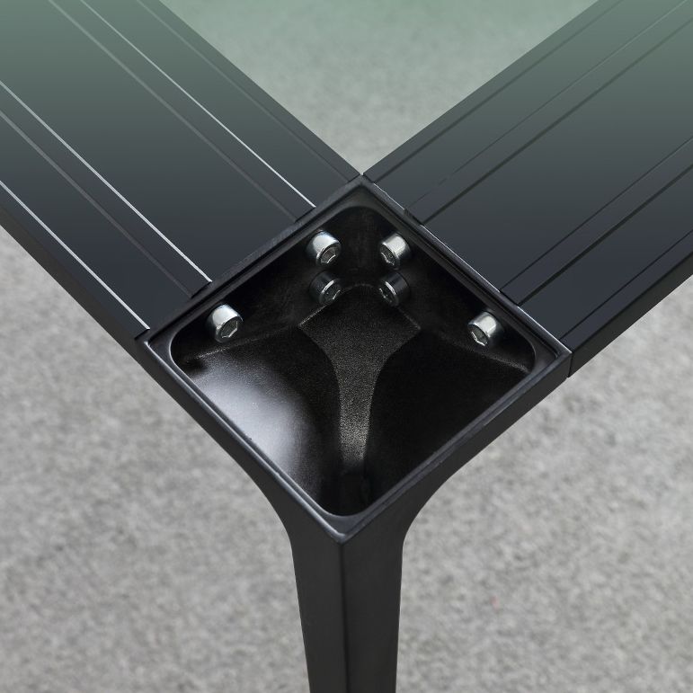 Square Shape Sintered Stone Dining Table Industrial 4 Legs Table for Dining Room Clearhalo ' dining_table' 'Dining Tables & Seating' 'Dining Tables' 'furn' 'furn_dining_table' 'Furniture' 'furniture_dining_table' 'Kitchen & Dining Furniture' 'kitchen&dining_furn' 'kitchen' 'kitchen_dining_table' 1200x1200_8f15d35d-f431-46e7-9138-729b90b5f5ff