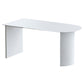 Contemporary Sintered Stone Irregular Shape Dining Table Standard White Dining Table for Kitchen Clearhalo ' dining_table' 'Dining Tables & Seating' 'Dining Tables' 'furn' 'furn_dining_table' 'Furniture' 'furniture_dining_table' 'Kitchen & Dining Furniture' 'kitchen&dining_furn' 'kitchen' 'kitchen_dining_table' 1200x1200_8f18a0cb-7427-425d-a742-839cec78349d