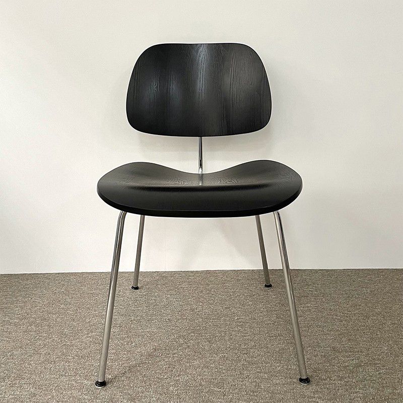 Modern Style Wooden Dining Chairs Open Back Dining Side Chair with Metal Legs Clearhalo ' kitchen&dining_furn' 'Dining Chairs' 'Dining Tables & Seating' 'dining_chair' 'Furniture' 'furniture_dining_chair' 'Kitchen & Dining Furniture' 'kitchen' 1200x1200_8f1916b8-1e14-4fac-ae00-e5a1ace9308c