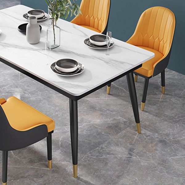 Glam 1/2/3/5/7 Pieces Dining Set Sintered Stone Dining Table Set for Home Use Clearhalo 'Dining Room Sets' 'Dining Tables & Seating' 'dining_room_set' 'furn' 'furn_dining_room_set' 'Furniture' 'furniture_dining_room_set' 'Kitchen & Dining Furniture' 'kitchen&dining_furn' 'kitchen' 1200x1200_8f19daff-7705-46cf-a677-f4a39e51e96e
