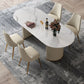 Glam Sintered Stone Top Dining Table Standard Kitchen Dining Table with Double Pedestal Bases Clearhalo ' dining_table' 'Dining Tables & Seating' 'Dining Tables' 'furn' 'furn_dining_table' 'Furniture' 'furniture_dining_table' 'Kitchen & Dining Furniture' 'kitchen&dining_furn' 'kitchen' 'kitchen_dining_table' 1200x1200_8f1bff7e-510b-4ab2-8d49-cf5682686c5a
