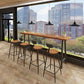 Solid Wood Bar Table Traditional Luxury Bar Table Rectangle with Sled Base Clearhalo 'Bar Furniture' 'Bar Tables' 'bar_tables' 'furn' 'furn_bar_tables' 'Furniture' 'furniture_bar_tables' 'Kitchen & Dining Furniture' 1200x1200_8f1d4961-82fe-49c8-bafc-af908399fc28
