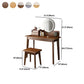 51.1" Height Wood Makeup Vanity Set with Drawers and Mirror for Bedroom
