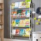 Contemporary Metal Floating Bookcase Wall Mounted Closed Back Bookshelf
