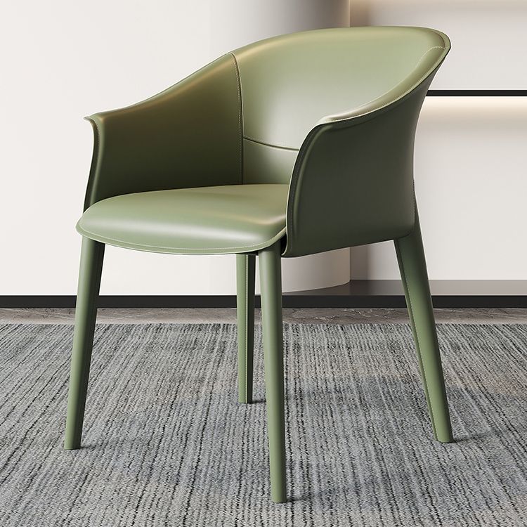 Contemporary Metal Dining Room Chair Leather Dining Chairs for Home Use Clearhalo 'Dining Chairs' 'Dining Tables & Seating' 'dining_chair' 'furn' 'furn_dining_chair' 'Furniture' 'Kitchen & Dining Furniture' 1200x1200_8f1ec86d-c5a0-4b5c-b115-d6f828b99fec
