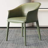 Sedia da pranzo in metallo contemporaneo sedie da pranzo in pelle per uso domestico