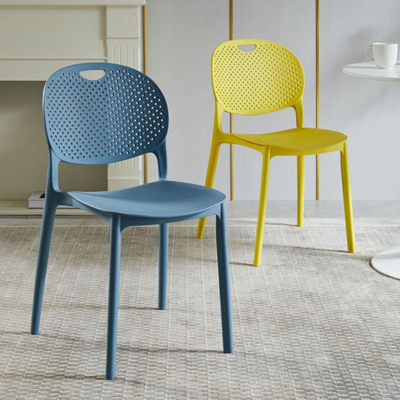 Modern Stackable Chairs Dining Armless Chair with Plastic Legs for Kitchen Clearhalo ' kitchen&dining_furn' 'Dining Chairs' 'Dining Tables & Seating' 'dining_chair' 'furn' 'furn_dining_chair' 'Furniture' 'furniture_dining_chair' 'Kitchen & Dining Furniture' 'kitchen' 1200x1200_8f203d37-6f2c-4d76-8630-53134858753e