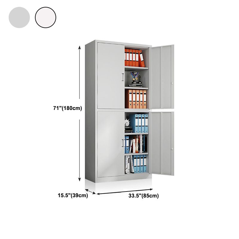 Contemporary File Cabinets Metal Frame Solid Color Fireproof Vertical File Cabinet Office Clearhalo 'Filing Cabinets' 'filling_cabinets' 'furn' 'furn_filling_cabinets' 'Furniture' 'Office Furniture' 1200x1200_8f234014-e33a-42e7-b426-96964dec2069