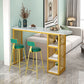 Glam Style Bar Table Set 2/3 Pcs Gold Frame Bar Table Set for Living Room Clearhalo 'Bar Furniture' 'furn' 'furn_home_bar_bar_sets' 'Furniture' 'Home Bars & Bar Sets' 'home_bar_bar_sets' 'Kitchen & Dining Furniture' 1200x1200_8f23d38d-0d92-45e4-ba72-a0eb11671051