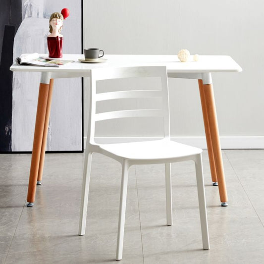 Scandinavian Plastic Side Chair Stackable Kitchen Dining Room Chair Clearhalo 'Dining Chairs' 'Dining Tables & Seating' 'dining_chair' 'Furniture' 'furniture_dining_chair' 'Kitchen & Dining Furniture' 1200x1200_8f249a19-18b9-4930-812c-25c96ce09f9a
