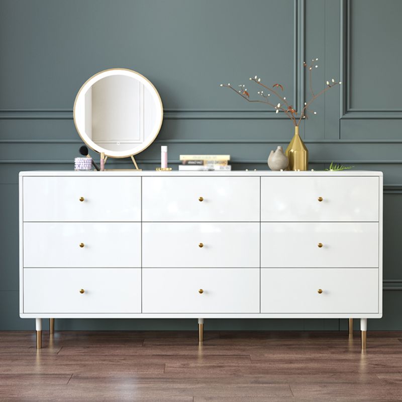 Soggiorno bianco da 32 "l tavolo a buffet multi tavolo da pranzo in stile semplice