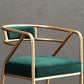 Metal Scandinavian Glam Kitchen Dining Room Arm Chair Open Back Chair Clearhalo ' kitchen&dining_furn' 'Dining Chairs' 'Dining Tables & Seating' 'dining_chair' 'furn' 'furn_dining_chair' 'Furniture' 'furniture_dining_chair' 'Kitchen & Dining Furniture' 'kitchen' 1200x1200_8f270b79-9e19-4941-8b2d-ab8f623163c0