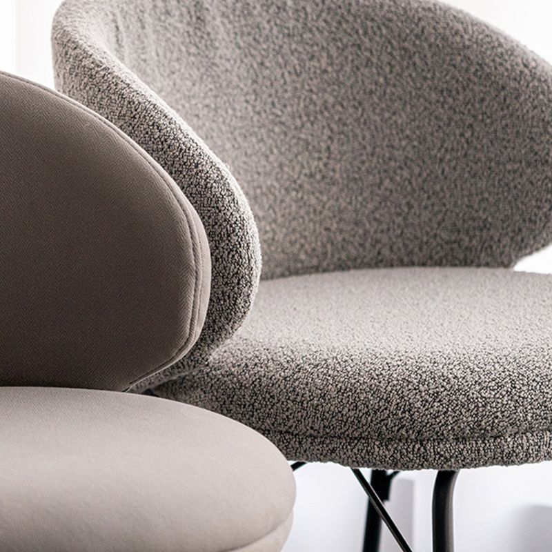 Modern Backrest Armless Counter Stool Upholstered Bar Stool with Metal 4 Legs Clearhalo 'Bar Furniture' 'Bar Stools' 'bar_stools' 'furn' 'furn_bar_stools' 'Furniture' 'Kitchen & Dining Furniture' 1200x1200_8f281924-08c1-4e00-90a6-4deb5732290c