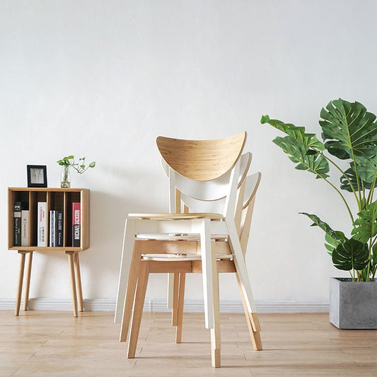 Open Back Armless Dining Chairs Stackable Side Dining Chairs with Wood Legs Clearhalo ' kitchen&dining_furn' 'Dining Chairs' 'Dining Tables & Seating' 'dining_chair' 'furn' 'furn_dining_chair' 'Furniture' 'furniture_dining_chair' 'Kitchen & Dining Furniture' 'kitchen' 1200x1200_8f281cbd-dd6c-4a0d-8f90-99e80040c372