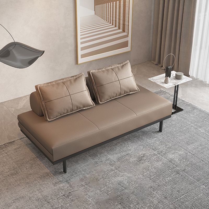 Faux Leather Sleeper Sofa Contemporary Futon Sleeper Sofa Bed Clearhalo 'furn' 'furn_futons' 'Furniture' 'Futons & Daybeds' 'Futons' 'Living Room Furniture' 1200x1200_8f283302-18f8-4eb1-abbc-95fbf993be41