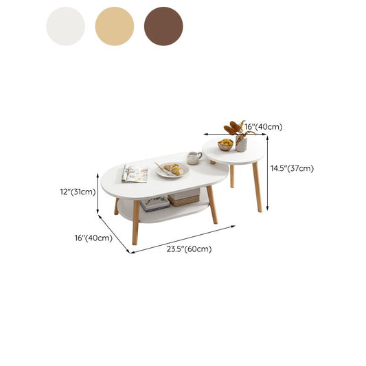 Modern Coffee or End Table Artificial Wood Coffee Table with 4 Legs