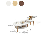 Modern Coffee or End Table Artificial Wood Coffee Table with 4 Legs