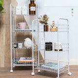 Industrial Iron Etagere Bookshelf Open Vertical Bookshelf with Caster Wheels Clearhalo 'Bookcases' 'furn' 'furn_bookcases' 'Furniture' 'furniture_bookcases' 'kitchen' 'kitchen_bookcases' 'Living Room Furniture' 'Office Furniture' 1200x1200_8f294fbd-92d7-46a5-8ff0-d5cbe0605898