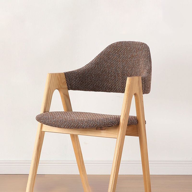 Modern Dining Arm Chairs Upholstered Armchair with Wood Legs (Set of 2) Clearhalo ' kitchen&dining_furn' 'Dining Chairs' 'Dining Tables & Seating' 'dining_chair' 'furn' 'furn_dining_chair' 'Furniture' 'furniture_dining_chair' 'Kitchen & Dining Furniture' 'kitchen' 1200x1200_8f296c3e-705b-4094-831e-1feb8c948f3d