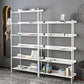 12.6" W Glam Shelf Bookcase Antique Finish Etagere Metal Bookshelf
