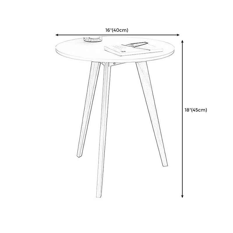 3 Legs End Table Natural/black/white Round Wood Side End Table Clearhalo 'Coffee & Accent Tables' 'End & Side Tables' 'end_side_table' 'Furniture' 'furniture_end_side_table' 'Living Room Furniture' 1200x1200_8f2ac6a5-aa7c-4828-8a4e-8061d9925c28