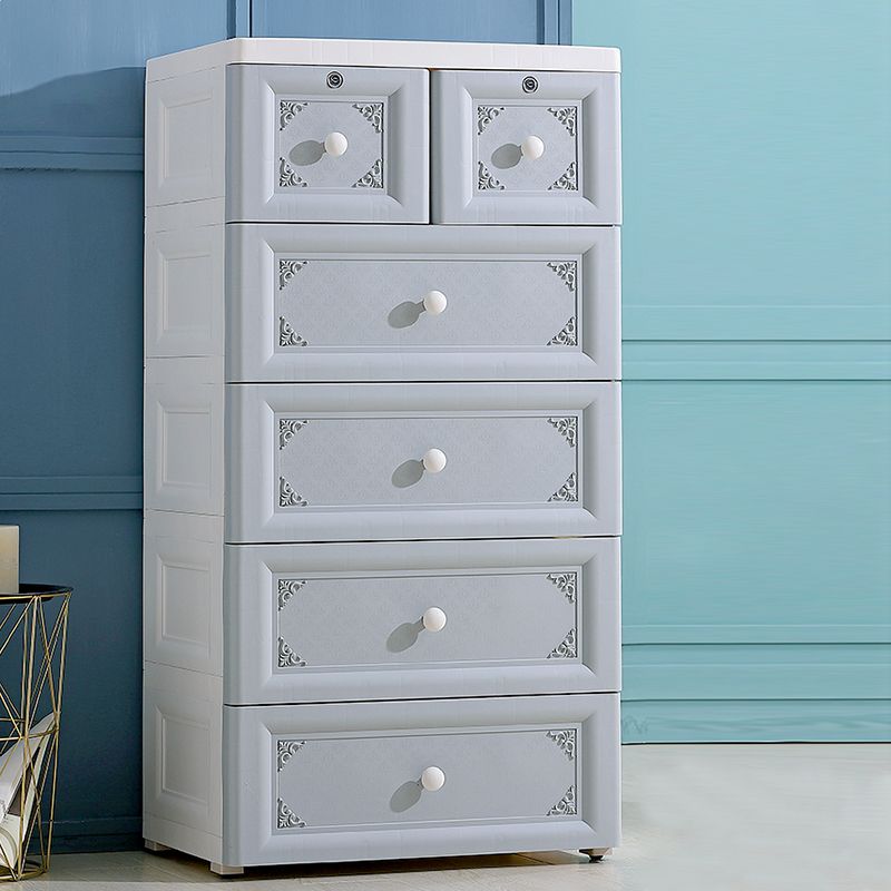 Non-Hanging Wardrobe Armoire Contemporary Plastic Storage Cabinet Clearhalo 'Armoires & Wardrobes' 'armoires_wardrobes' 'Bedroom Furniture' 'furn' 'furn_armoires_wardrobes' 'Furniture' 1200x1200_8f2b5705-40a7-4edb-a0c1-39e0f7dada9f