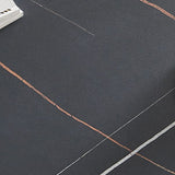 Descrito de escritura de piedra contemporánea escritorio de oficina de 29.53 pulgadas de altura con base de Parsons