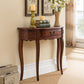13 inch Wide Accent Table Mid-Century Modern Solid Wood Console Table