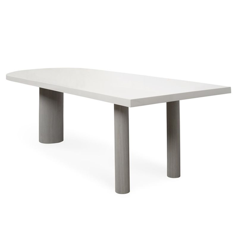 Irregular Pine Solid Wood Dining Table Modern White Top Island Table with 3 Legs Clearhalo ' dining_table' 'Dining Tables & Seating' 'Dining Tables' 'furn' 'furn_dining_table' 'Furniture' 'furniture_dining_table' 'Kitchen & Dining Furniture' 'kitchen&dining_furn' 'kitchen' 'kitchen_dining_table' 1200x1200_8f2ea9da-a2a9-4f7f-bd15-918c9f1c9a51