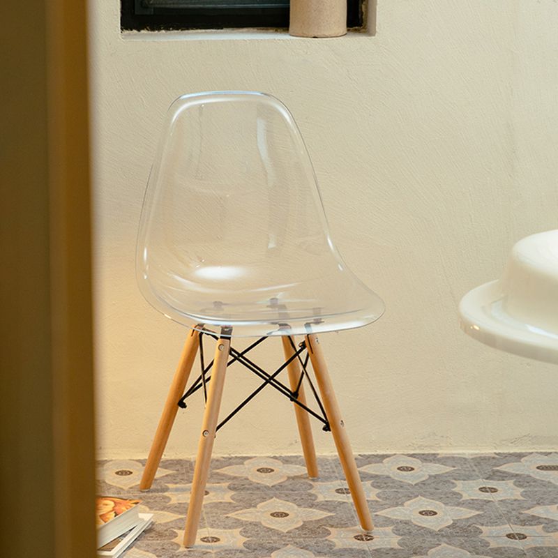 Modern Style Plastic Dining Armless Chair Solid Back Dining SIde Chairs for Home Use Clearhalo ' kitchen&dining_furn' 'Dining Chairs' 'Dining Tables & Seating' 'dining_chair' 'Furniture' 'furniture_dining_chair' 'Kitchen & Dining Furniture' 'kitchen' 1200x1200_8f2f33ea-5e04-4b01-83ca-839adce5ec45