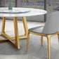 Glam Style Stone Round Dining Table with Gold Base for Living Room Clearhalo 'Dining Tables & Seating' 'Dining Tables' 'dining_table' 'furn' 'furn_dining_table' 'Furniture' 'Kitchen & Dining Furniture' 1200x1200_8f2f7ceb-9bc8-451b-a3df-aea8049ec364