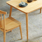 Rectangle Luxury Dining Table Wood Color Fixed Table with Beechwood Solid Wood