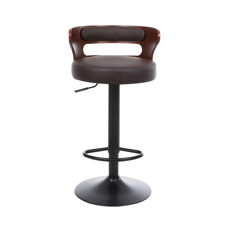 Contemporary Liftable Bar Stool Round Counter Bar Stool with Metal Legs Clearhalo 'Bar Furniture' 'Bar Stools' 'bar_stools' 'Furniture' 'furniture_bar_stools' 'Kitchen & Dining Furniture' 1200x1200_8f31c0a2-3c1e-4238-bbf6-baa96ae66f20