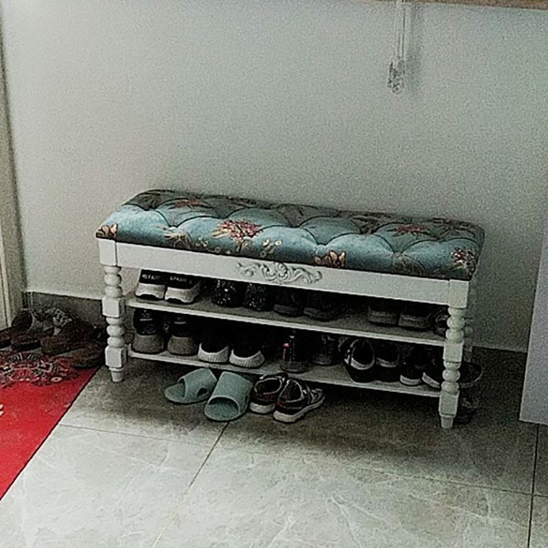 Upholstered Shelves Seating Bench Cushioned Entryway and Bedroom Bench with Legs Clearhalo 'Benches' 'Chairs & Seating' 'furn' 'furn_benches' 'Furniture' 'Living Room Furniture' 1200x1200_8f33b3a2-b95e-4d9d-8fcf-b43765ddc859