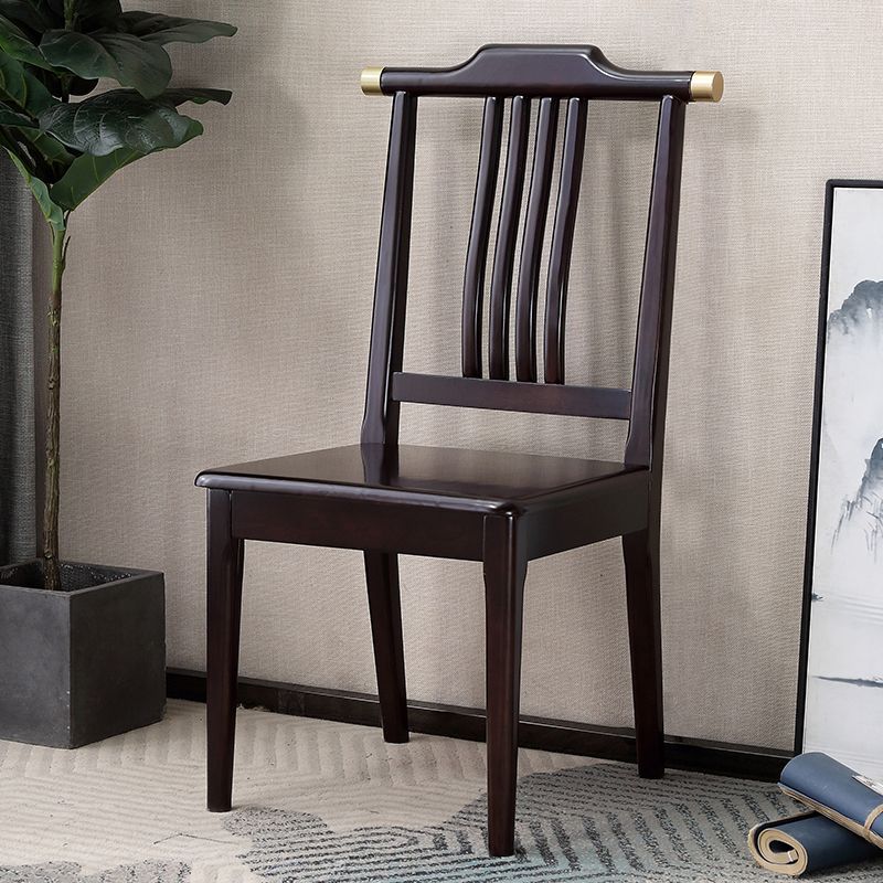 Traditional 18'' Wide Wood Dining Side Chair Slat Back Chair for Home Use Clearhalo ' kitchen&dining_furn' 'Dining Chairs' 'Dining Tables & Seating' 'dining_chair' 'furn' 'furn_dining_chair' 'Furniture' 'furniture_dining_chair' 'Kitchen & Dining Furniture' 'kitchen' 1200x1200_8f342664-b694-4c64-92eb-476ee557e029