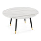 Modern Style Sintered Stone Dining Table White Round Drop-Leaf Table for Home Use Clearhalo ' dining_table' 'Dining Tables & Seating' 'Dining Tables' 'furn' 'furn_dining_table' 'Furniture' 'furniture_dining_table' 'Kitchen & Dining Furniture' 'kitchen&dining_furn' 'kitchen' 'kitchen_dining_table' 1200x1200_8f381597-9a91-410d-ae9f-d8a87b926979