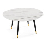 Modern Style Sintered Stone Dining Table White Round Drop-Leaf Table for Home Use Clearhalo ' dining_table' 'Dining Tables & Seating' 'Dining Tables' 'furn' 'furn_dining_table' 'Furniture' 'furniture_dining_table' 'Kitchen & Dining Furniture' 'kitchen&dining_furn' 'kitchen' 'kitchen_dining_table' 1200x1200_8f381597-9a91-410d-ae9f-d8a87b926979
