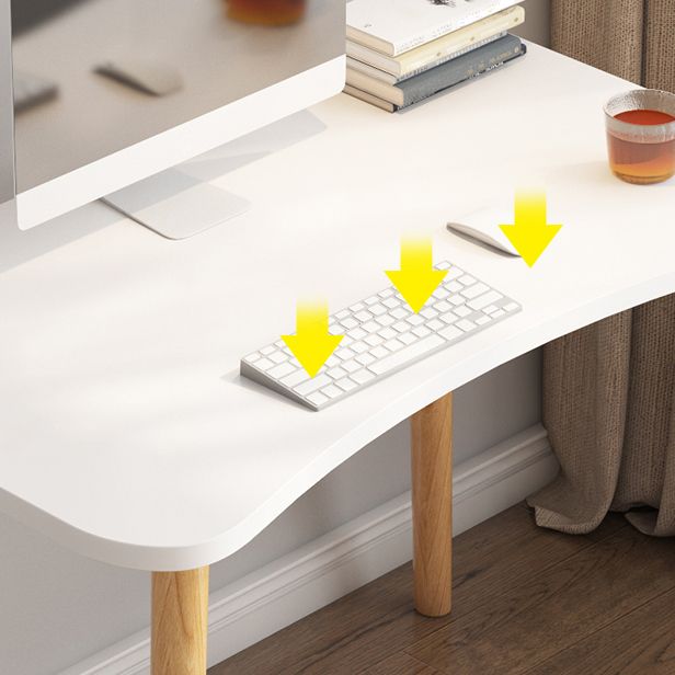 Modern Freeform Home Writing Desk Dormitory Artificial Wood Office Desk Clearhalo 'Furniture' 'furniture_office_desk' 'Office Desks' 'Office Furniture' 'office_desk' 1200x1200_8f38c2a9-dd92-4136-8ad9-d3167bb0fd14