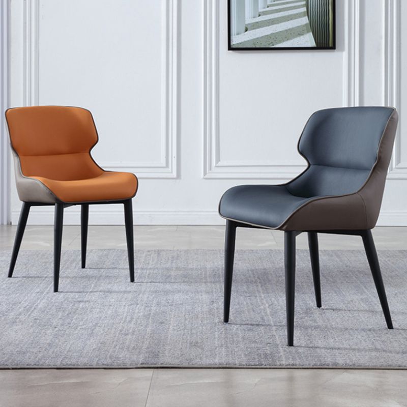 Modern Style Polyurethane Dining Chair 17'' Wide Parsons Chair for Kitchen Clearhalo ' kitchen&dining_furn' 'Dining Chairs' 'Dining Tables & Seating' 'dining_chair' 'furn' 'furn_dining_chair' 'Furniture' 'furniture_dining_chair' 'Kitchen & Dining Furniture' 'kitchen' 1200x1200_8f39d07d-ba09-411f-90a8-e0e4b53624f7