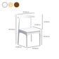 Wood Industrial Style Dining Side Chair Armless Home Side Chair