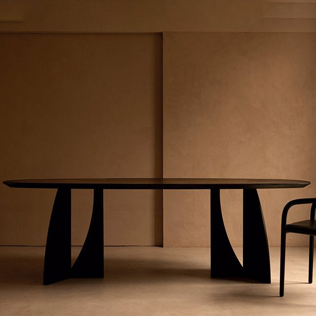 Pine Solid Wood Dining Table Double Pedestal Table for Kitchen Clearhalo 'Dining Tables & Seating' 'Dining Tables' 'dining_table' 'furn' 'furn_dining_table' 'Furniture' 'Kitchen & Dining Furniture' 1200x1200_8f3d2b2d-b40c-49f3-b854-f5f5de94efb5