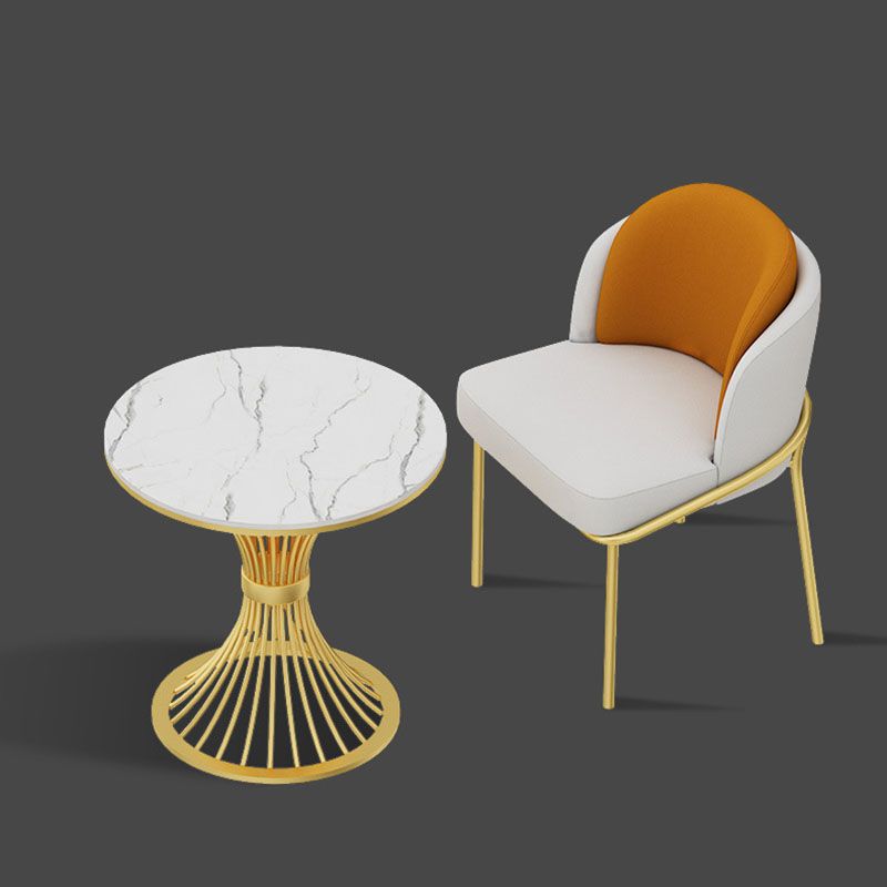 Modern Style Dining Table Sintered Stone Round Table for Dining Room Clearhalo 'Dining Tables & Seating' 'Dining Tables' 'dining_table' 'furn' 'furn_dining_table' 'Furniture' 'Kitchen & Dining Furniture' 1200x1200_8f3dcf5a-1f2e-4589-a36c-011e7dd0dac8