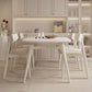 Round Extendable Dining Table Modern White Stone Tabletop with Double Drop Leaf Clearhalo 'Dining Tables & Seating' 'Dining Tables' 'dining_table' 'furn' 'furn_dining_table' 'Furniture' 'Kitchen & Dining Furniture' 1200x1200_8f3ef77f-3556-4f69-b353-f3aadc353e5f