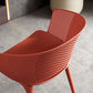Silla de comedor de espalda abierta silla de comedor de plástico moderno