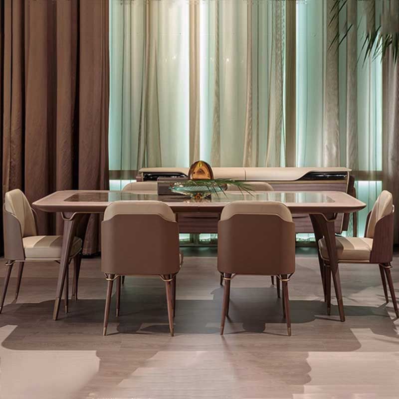 Contemporary Style Microfiber Leather Chair Parsons Dining Chair for Home Clearhalo ' kitchen&dining_furn' 'Dining Chairs' 'Dining Tables & Seating' 'dining_chair' 'furn' 'furn_dining_chair' 'Furniture' 'furniture_dining_chair' 'Kitchen & Dining Furniture' 'kitchen' 1200x1200_8f420642-4e02-4029-88dd-25a8afd22ec5