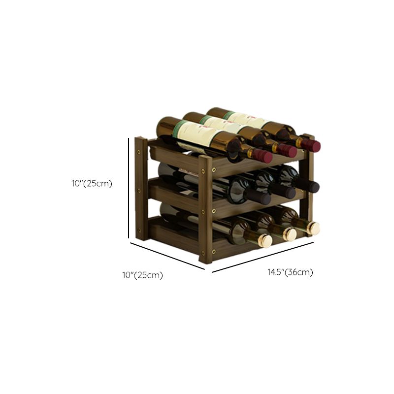 Modern Modern Wine Rack-fles tafel van het midden van de eeuw