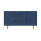 3-Drawer Engineered Wood Server Modern Simple Sideboard for Living Room